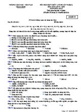 Đề khảo sát chất lượng Lớp 9 (Lần 2) môn Hóa học - Mã đề 429 - Năm học 2019-2020 - Phòng giáo dục và đào tạo Cẩm Giàng
